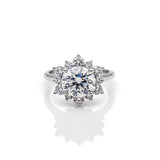 Diamond Engagement Ring With Floral Halo