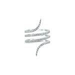 Load image into Gallery viewer, Diamond Snake White Gold Ring
