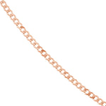 rose gold curb chain detail