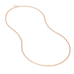 rose gold curb chain full view