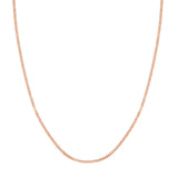 rose gold curb chain