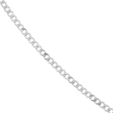 white gold curb chain detail