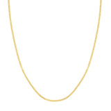 yellow gold curb chain