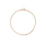 rose gold curb bracelet