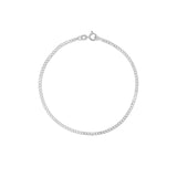 white gold curb bracelet