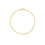 yellow gold curb bracelet