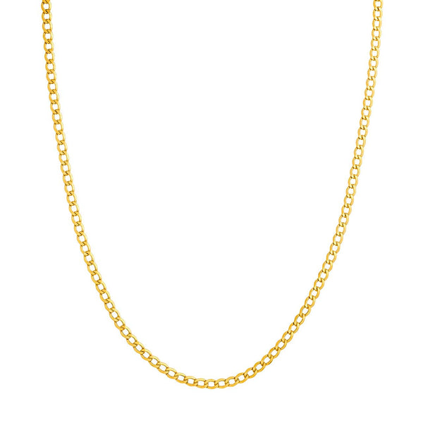 14K Yellow Gold 3.70mm Curb Chain