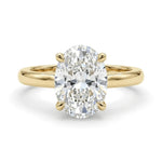 14k yellow gold 2.50ct oval diamond solitaire engagementring
