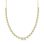 Graduated Diamond Station Necklace  