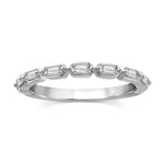 Floating Baguette Diamond Band Ring