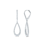 Diamond Pear Drop Earrings
