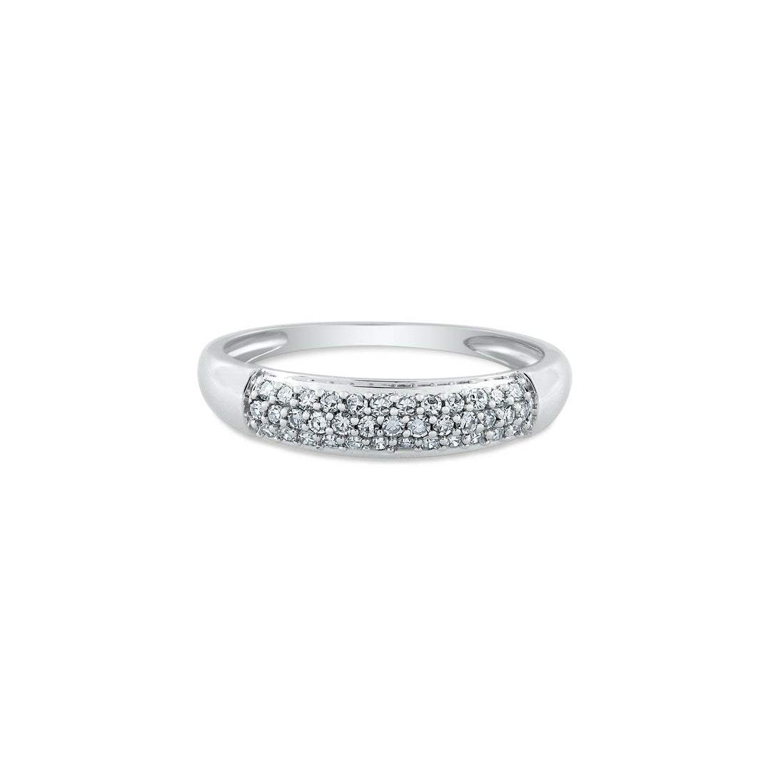 Triple Row Diamond Skinny Band