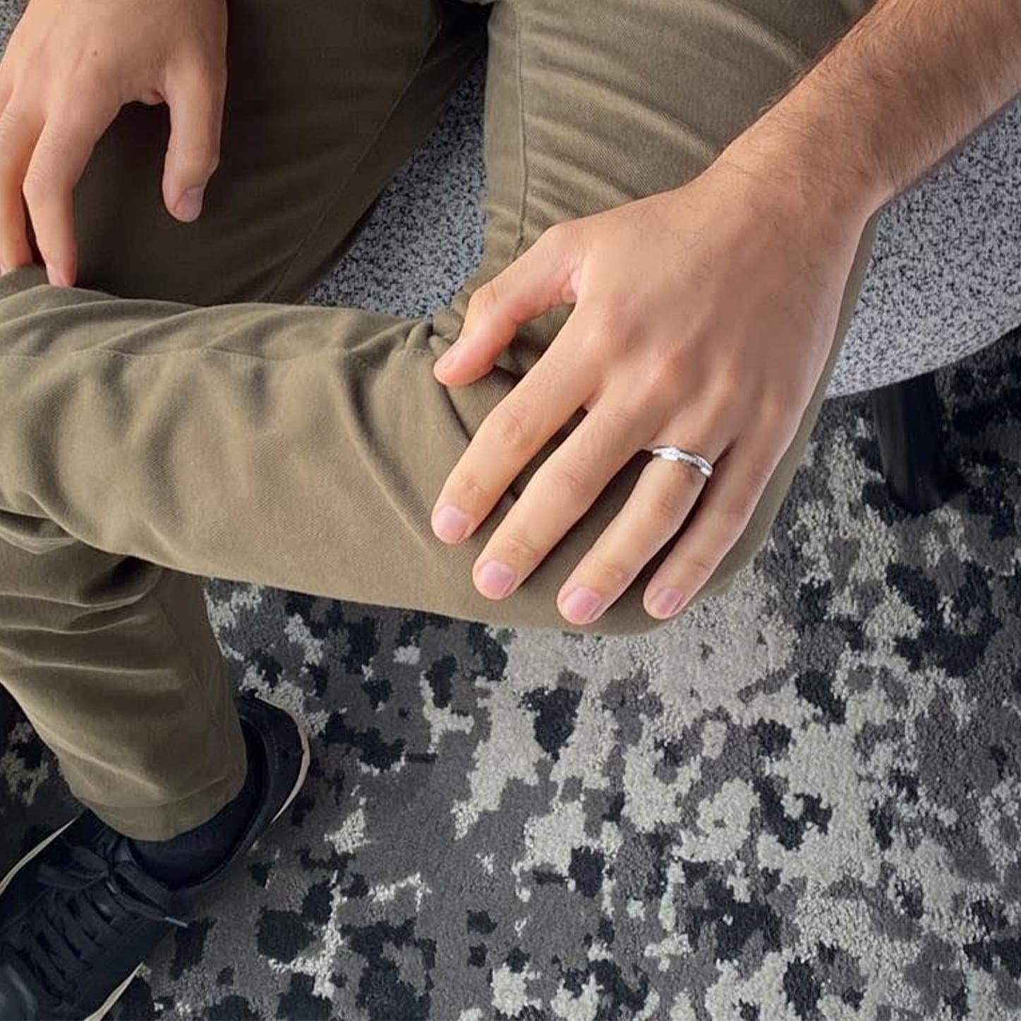 Single Row Diamond Band Ring