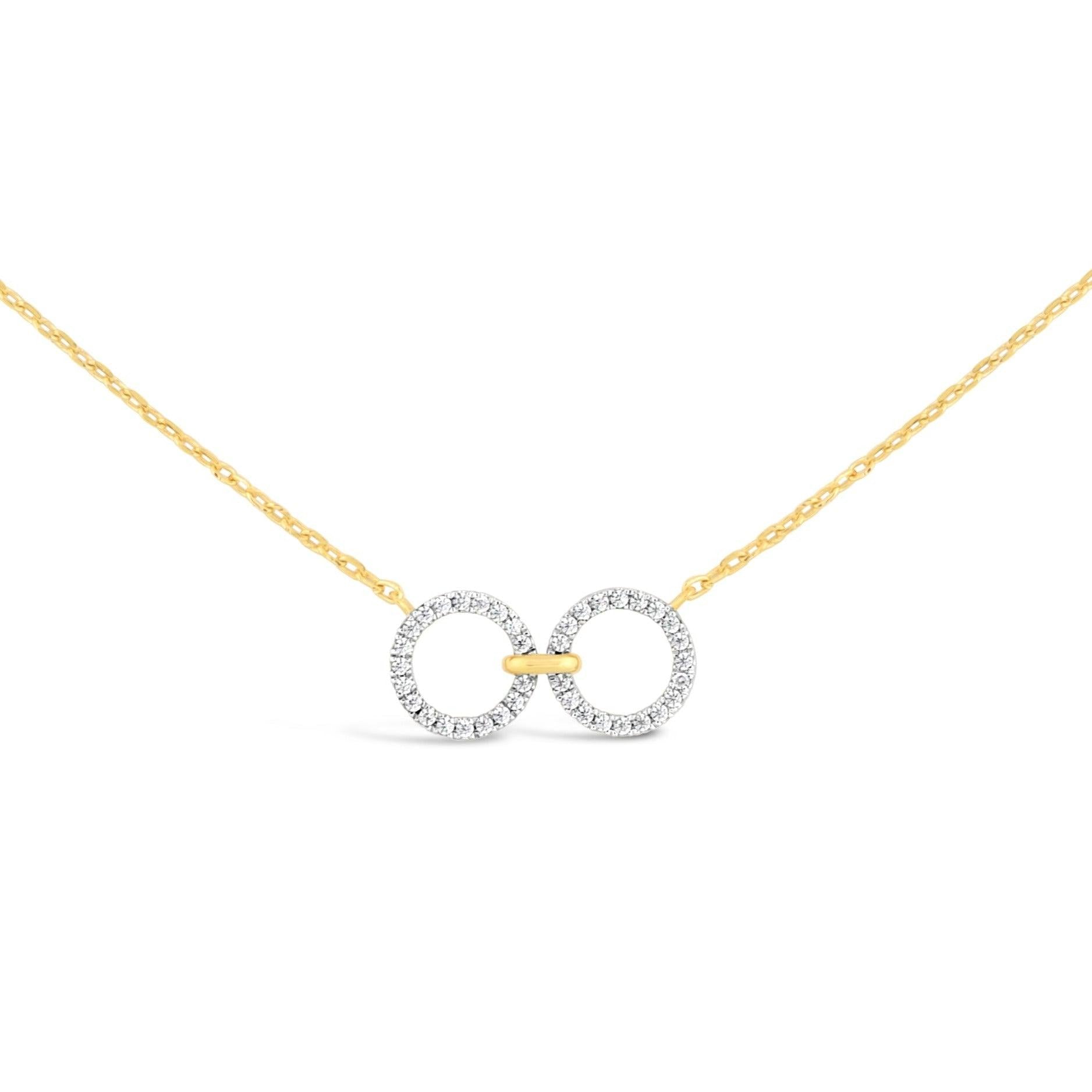 Full Circle Link Diamond Necklace