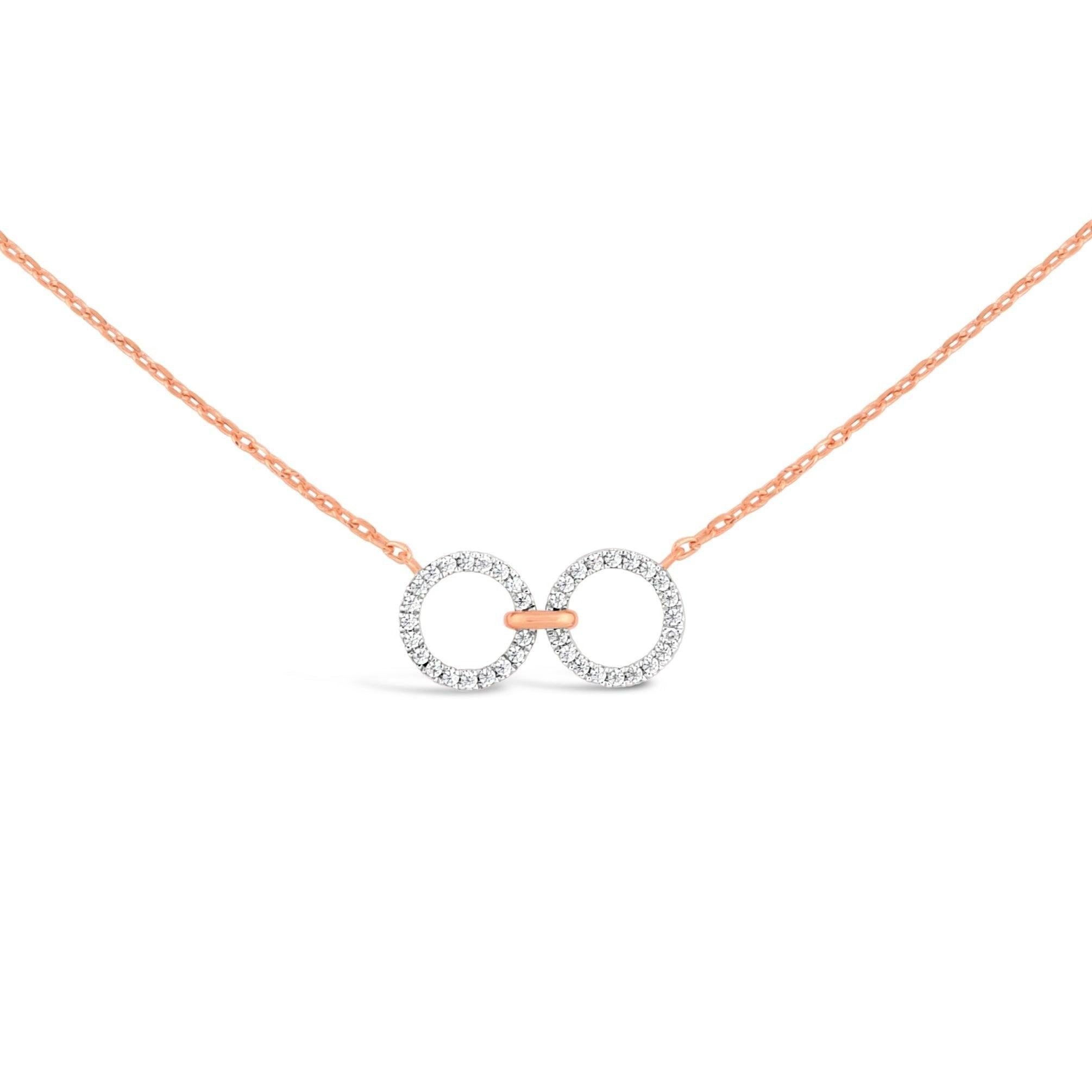 Full Circle Link Diamond Necklace