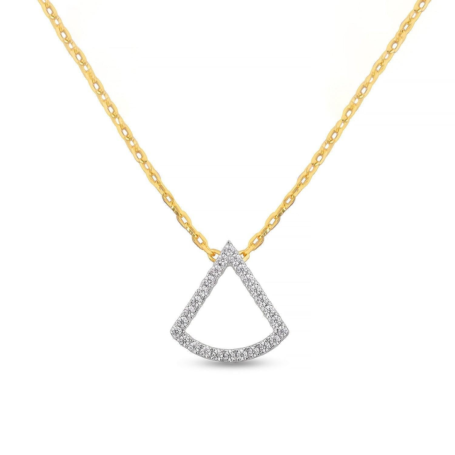 Ginkgo Diamond Pendant