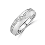 Heartbeat Diamond Band Ring