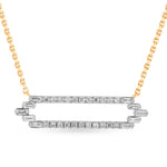 Diamond Baguette and Round Fashion Pendant