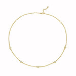 Honeycomb Diamond Station Necklace
