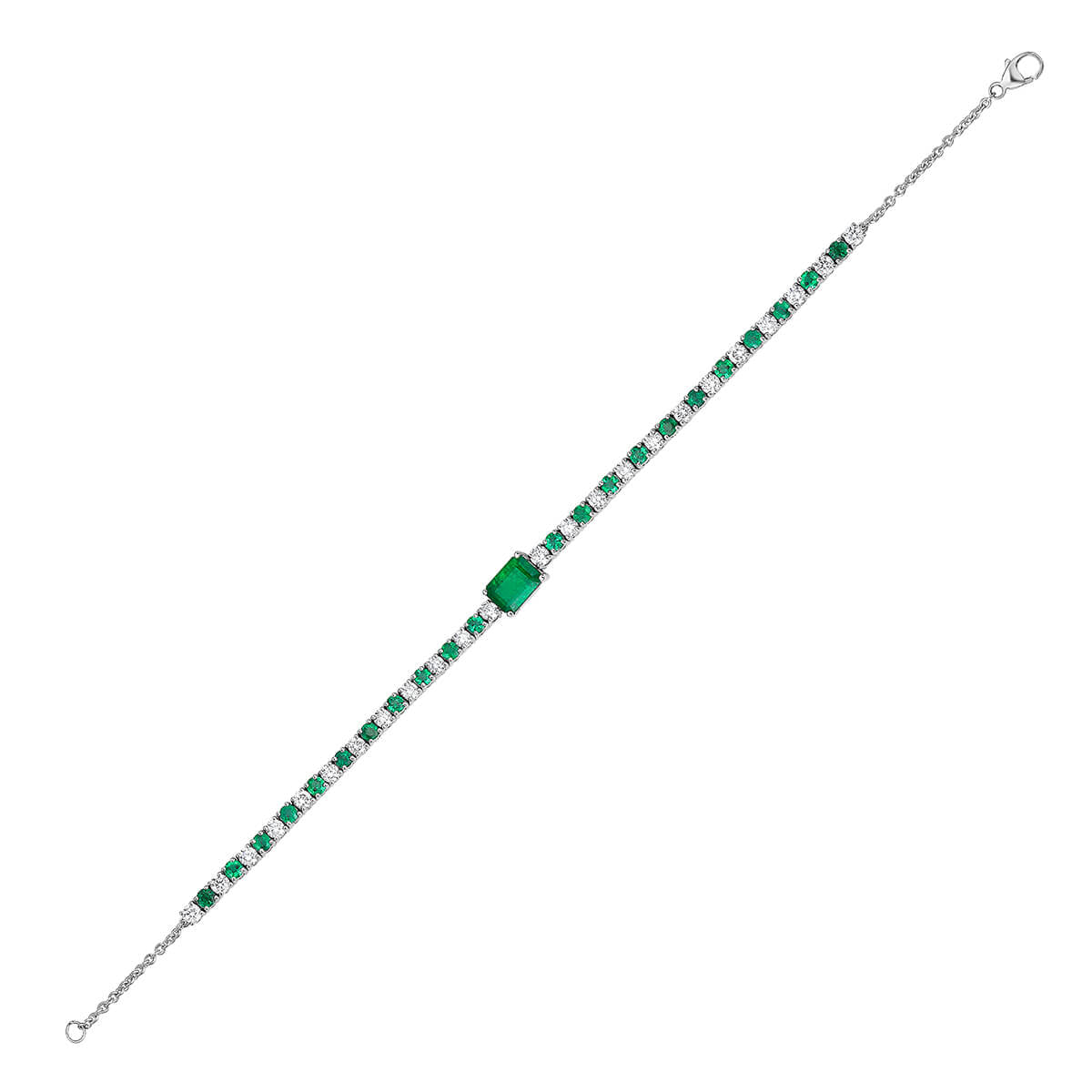 Emerald and Diamond Bracelet