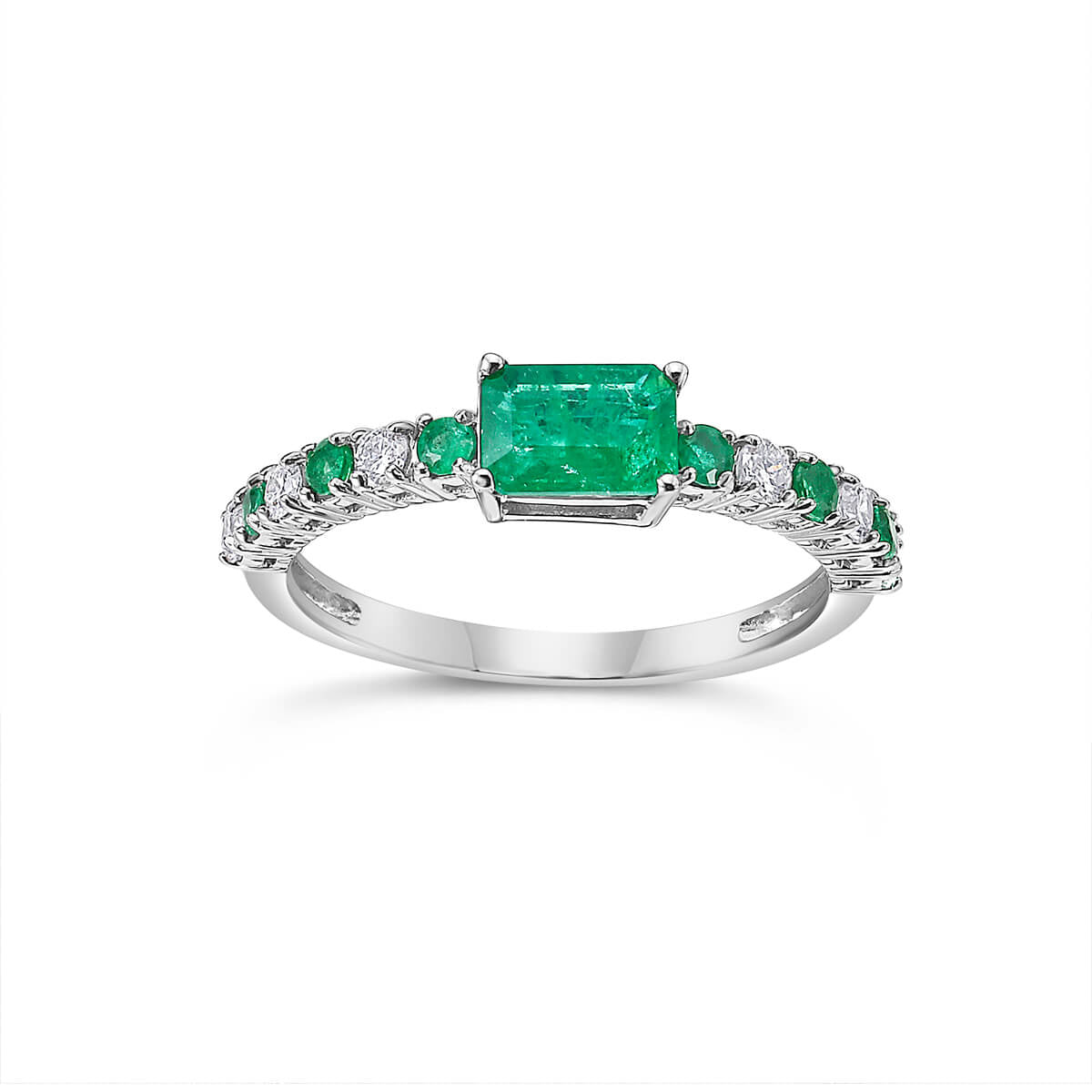 Emerald and Diamond Ring
