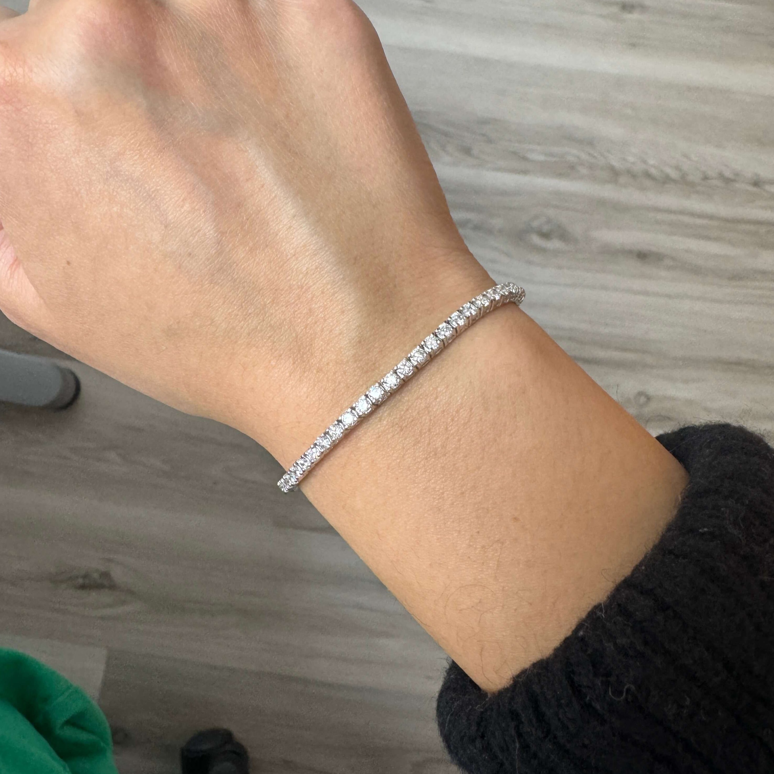 Lab Grown Diamond Tennis Bracelet