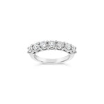Lab Grown Diamond 7 Stone Half Eternity Ring