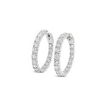 Lab Grown Diamond 5ct Inside-Out Hoop Earrings