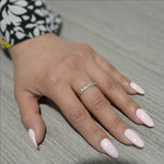 Paraíba Tourmaline Half Eternity Ring