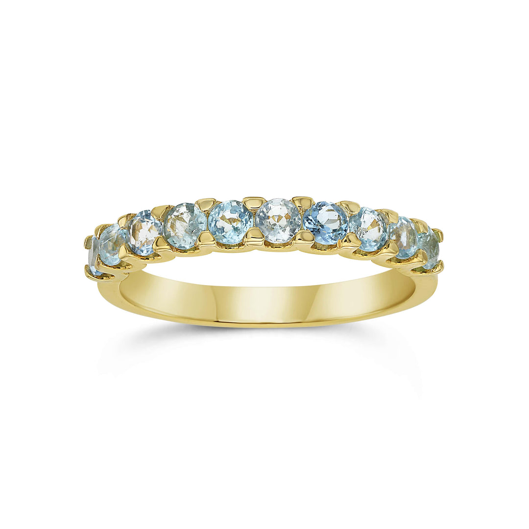 Paraiba Tourmaline Half Eternity Ring