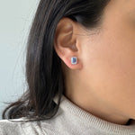 Tanzanite and Diamond Studs