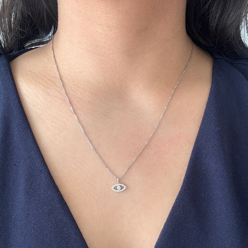 Diamond Evil Eye Pendant-2