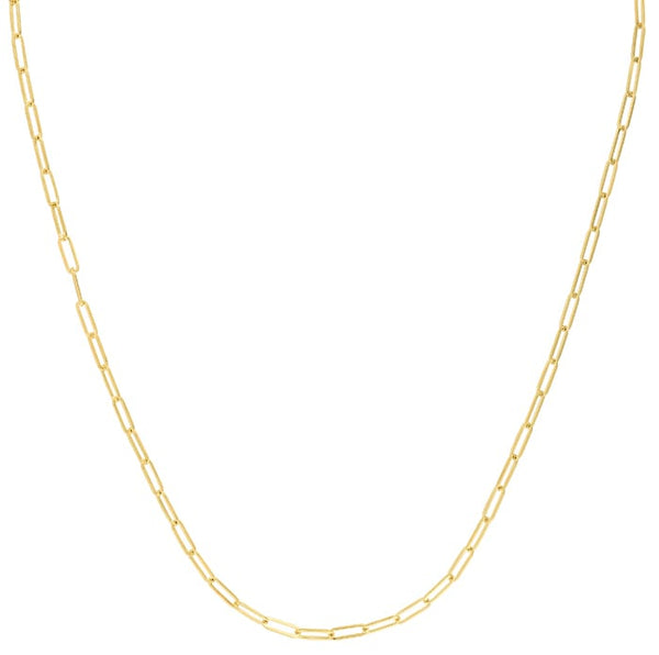 14K Gold Paperclip Chain