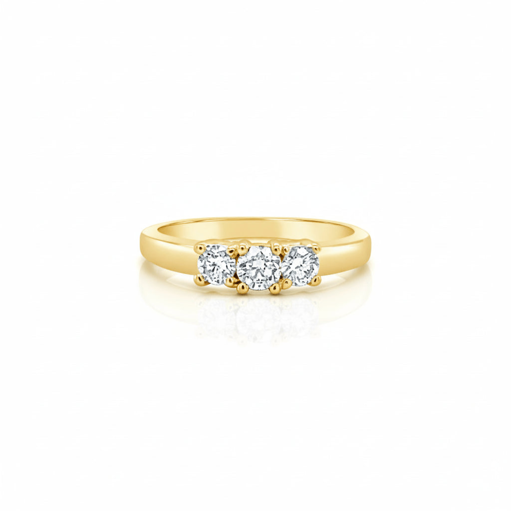 Lab Grown Diamond Three Stone Ring