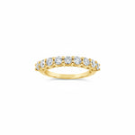 Lab Grown Diamond 9 Stone Half Eternity Ring
