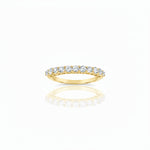 Lab Grown Diamond 11 Stone Half Eternity Ring