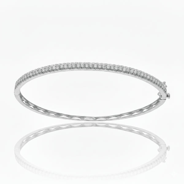 CZ and Silver Bangle
