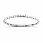 CZ and Sterling Silver Bangle