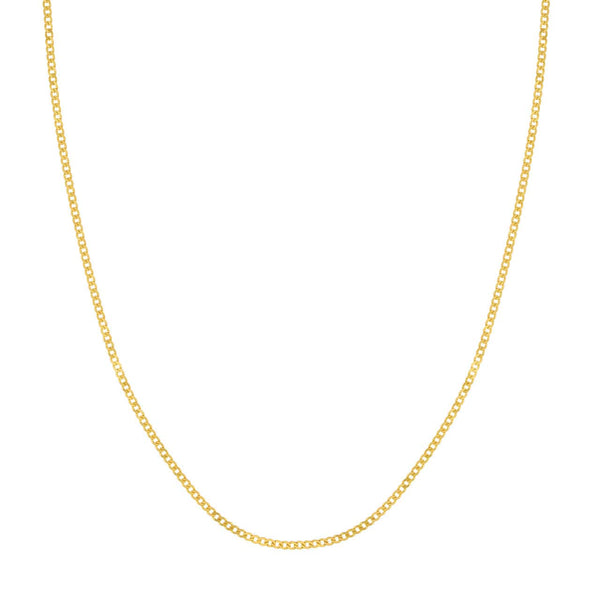 14K Gold 1.95mm Open Curb Chain
