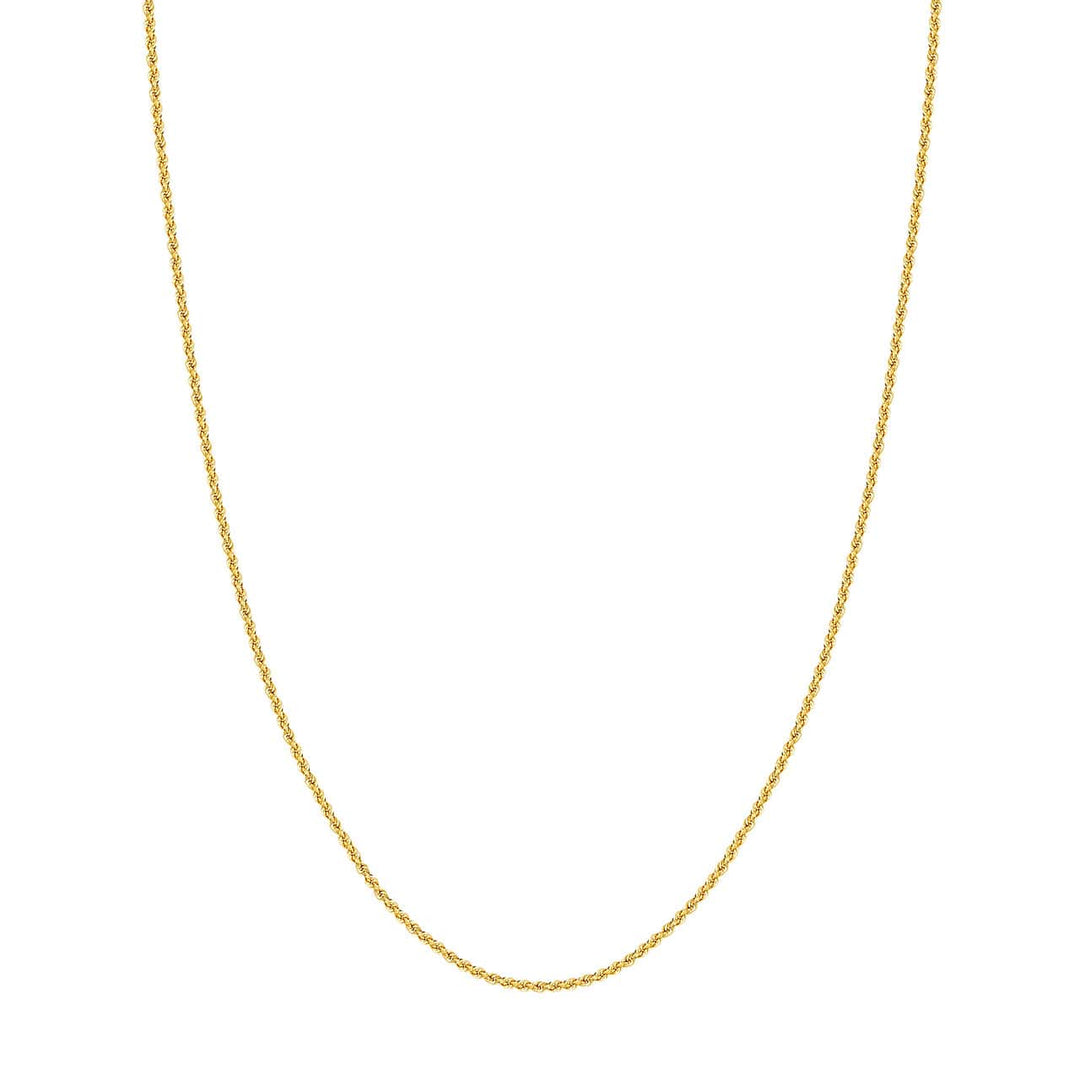 14k Gold 2mm Lite Rope Chain