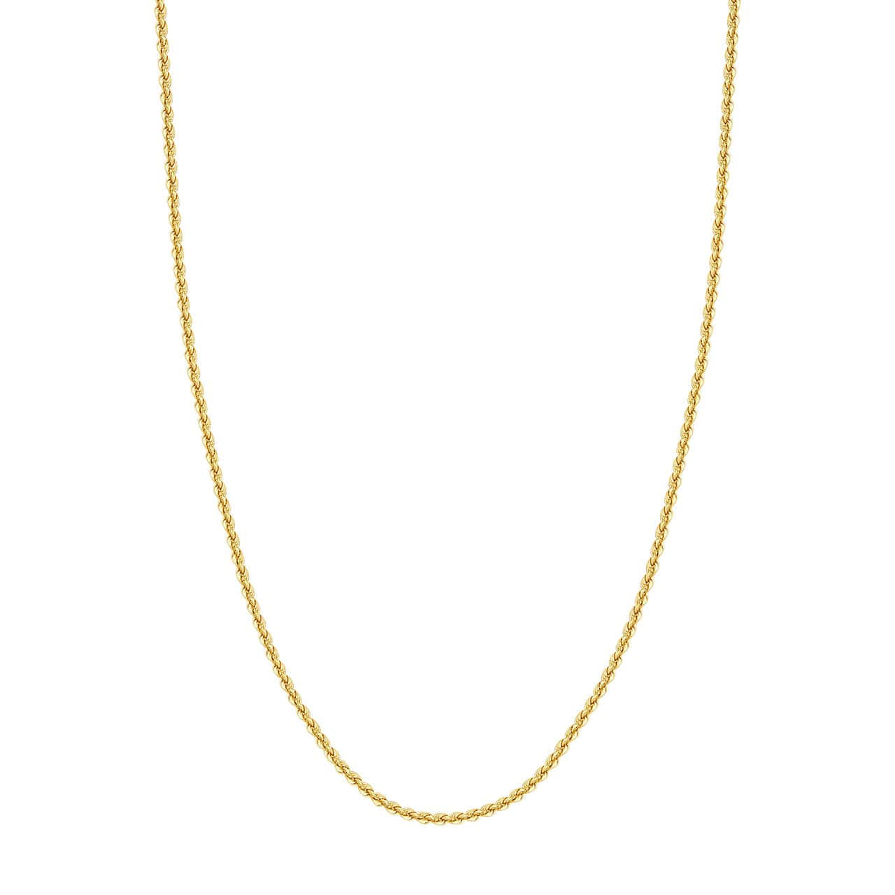 14K Gold 3mm Lite Rope Chain