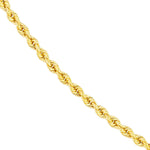 14K Gold 3mm Lite Rope Chain