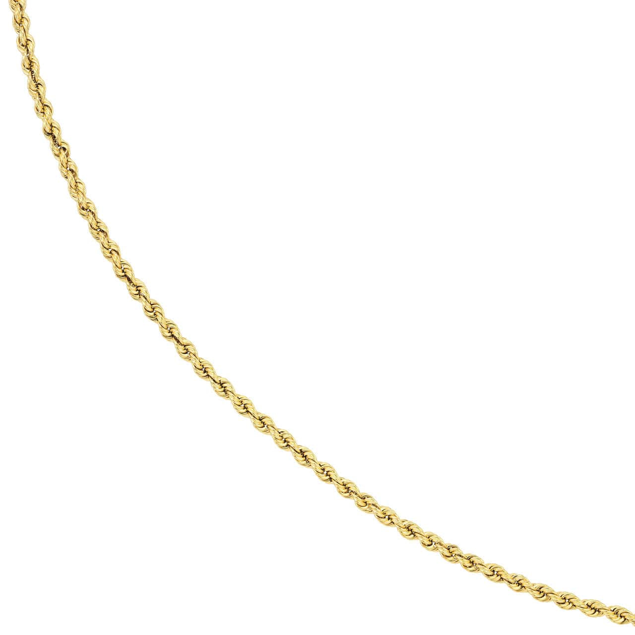14K Gold 4mm Lite Rope Chain