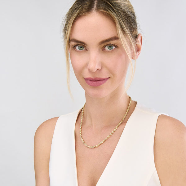 14K Gold 4mm Lite Rope Chain