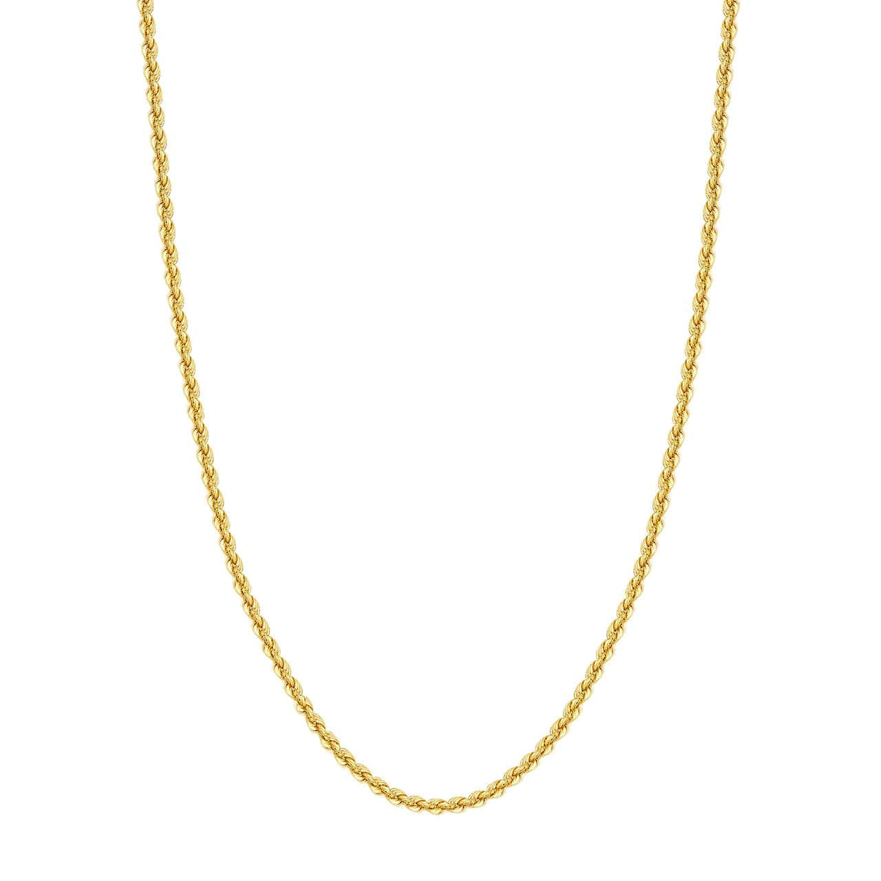 14K Gold 4mm Lite Rope Chain
