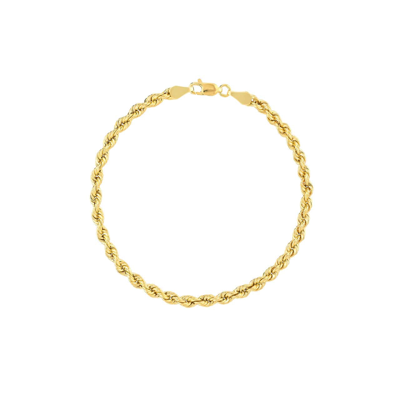 14K Gold Lite Rope Bracelet