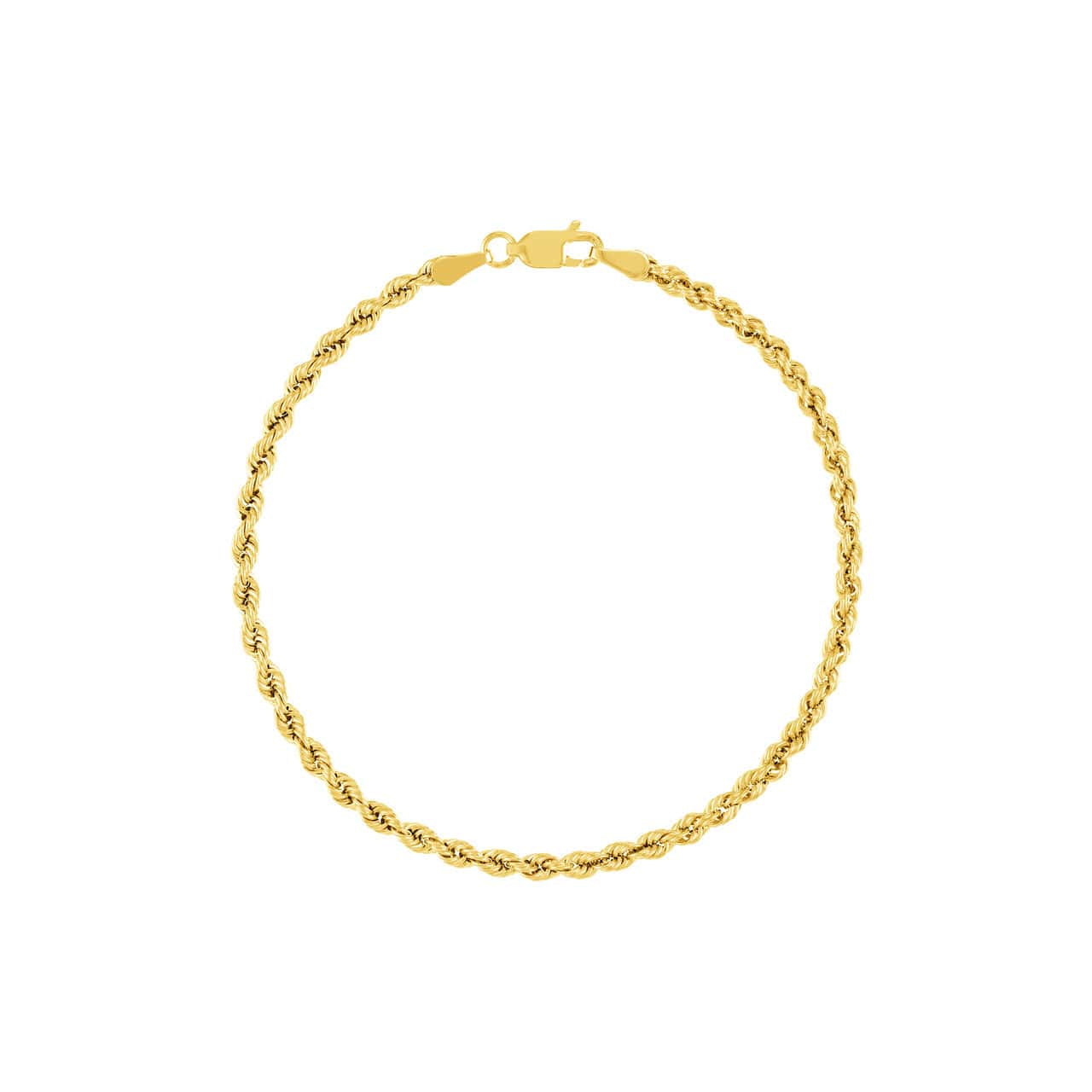 14K Gold Lite Rope Bracelet