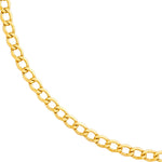 14K Yellow Gold 3.70mm Curb Chain
