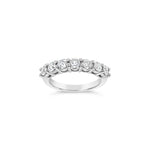 Lab Grown Diamond 7 Stone Half Eternity Ring  