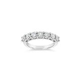Lab Grown Diamond 7 Stone Half Eternity Ring  